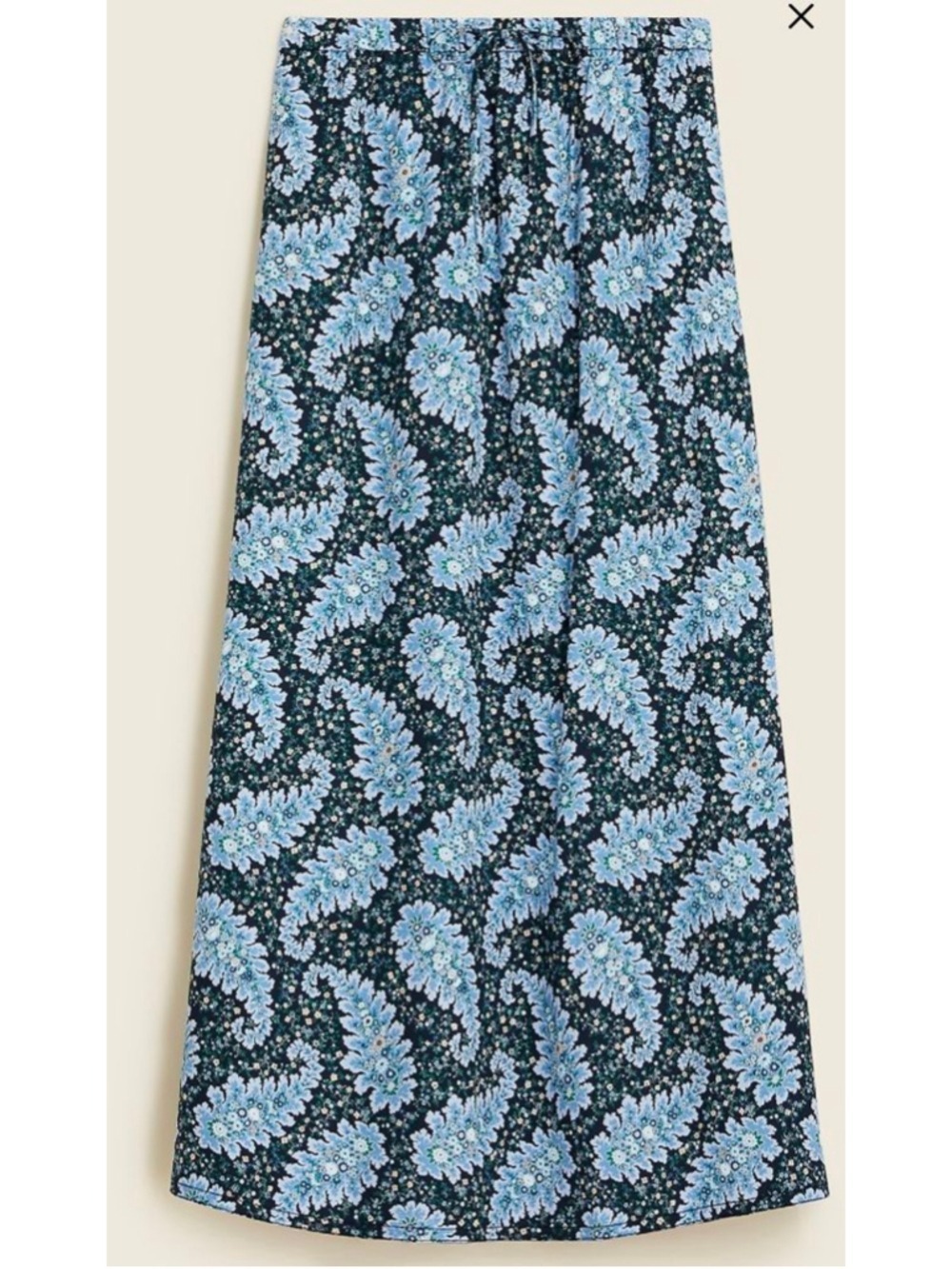 J.Crew Collection pull-on skirt in Ratti® Pacific paisley Size XL